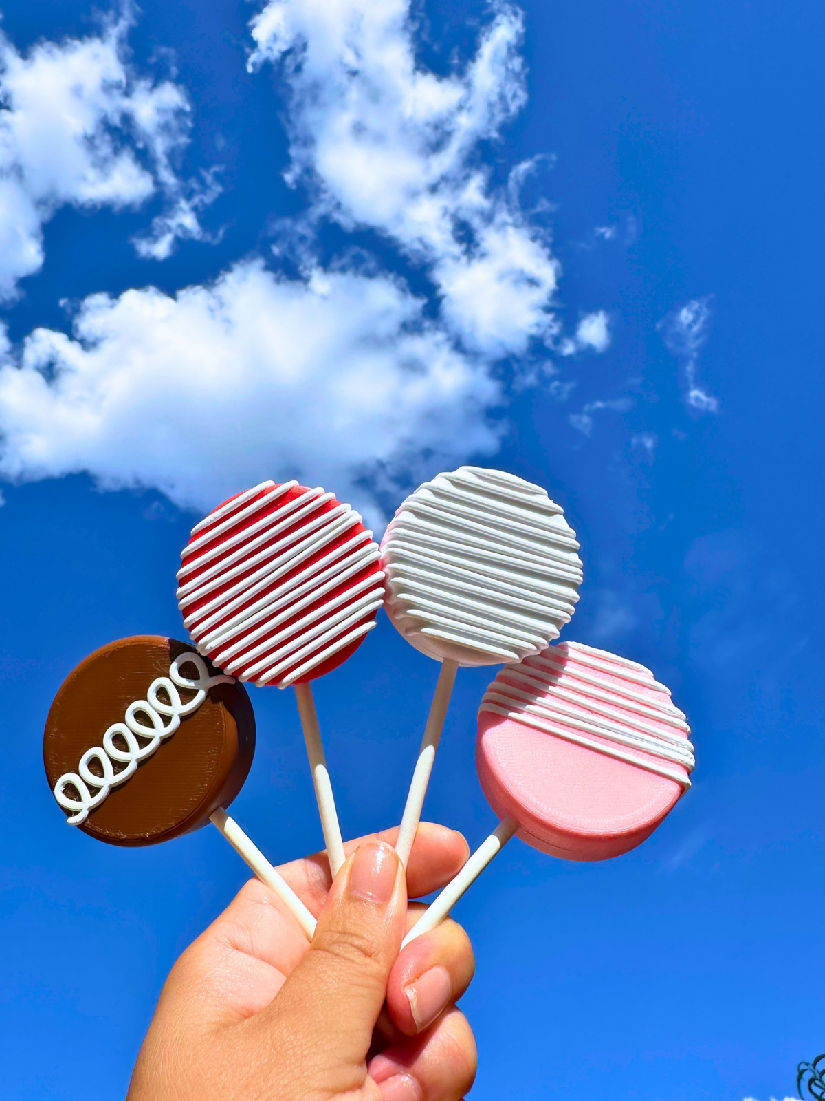 Drizzled Fake Pop Pucks